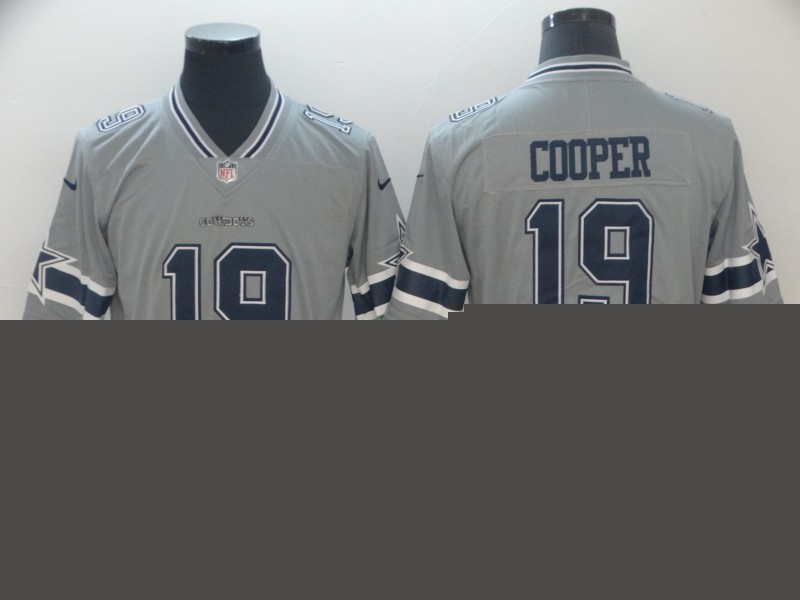 Men Dallas Cowboys #19 Cooper Nike grey Limited NFL Jersey